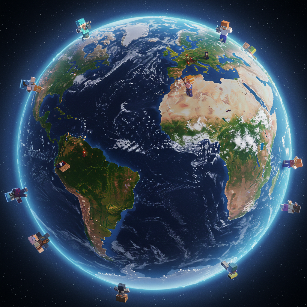 Nouveau Serveur Earth Minecraft : Préparez-vous à conquérir le monde ! 🌍